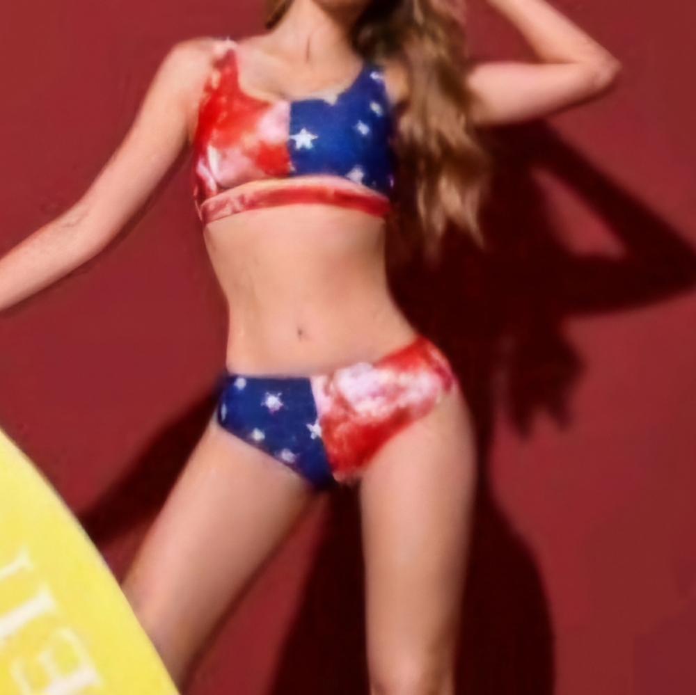 Women's (XL) Patriotic Bikini - New